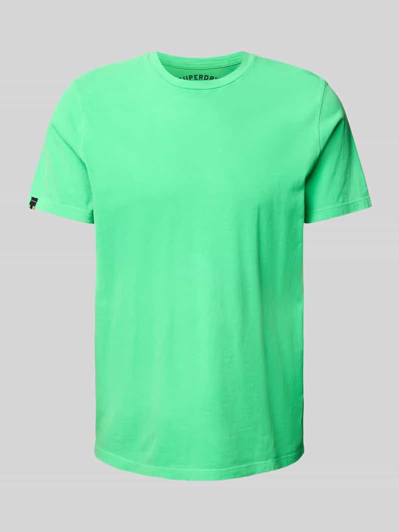 Superdry T-shirt met labeldetail
