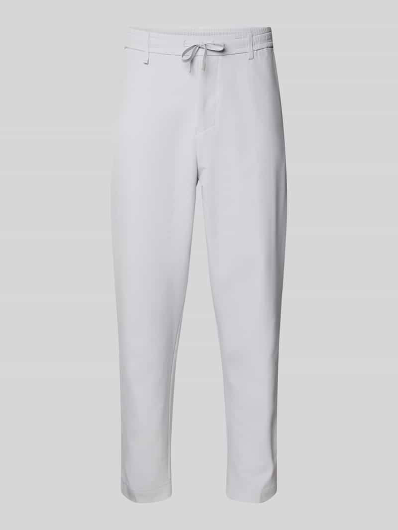 BOSS Green Regular fit stoffen broek met tunnelkoord model 'Convert'