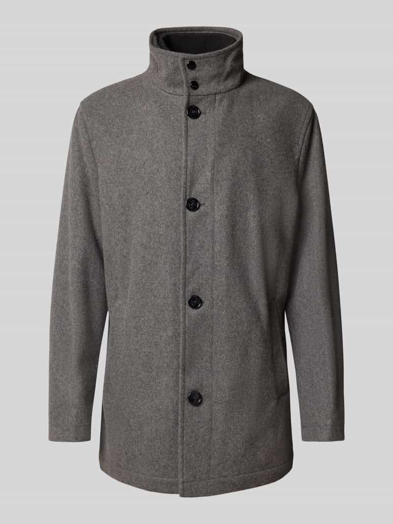 HECHTER PARIS Wollen jas met opstaande kraag