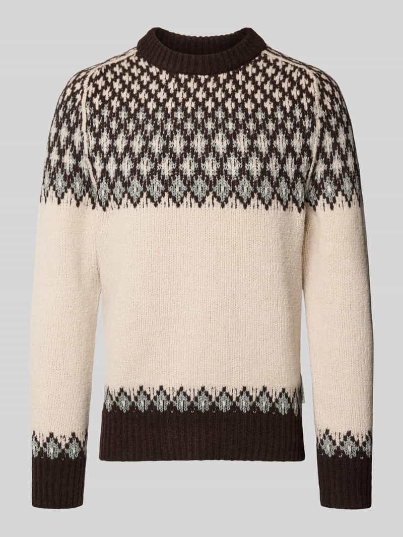 Marc O'Polo Regular fit gebreide pullover van een mix van wol en katoen