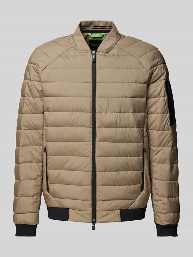 BOSS Green Gewatteerd jack met opstaande kraag model 'Ordos'