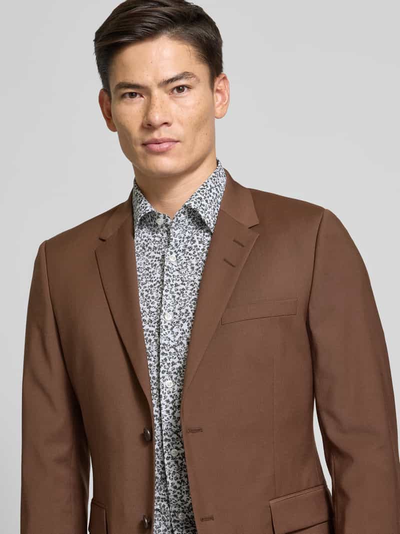 Boss Slim fit overhemd van katoenmix