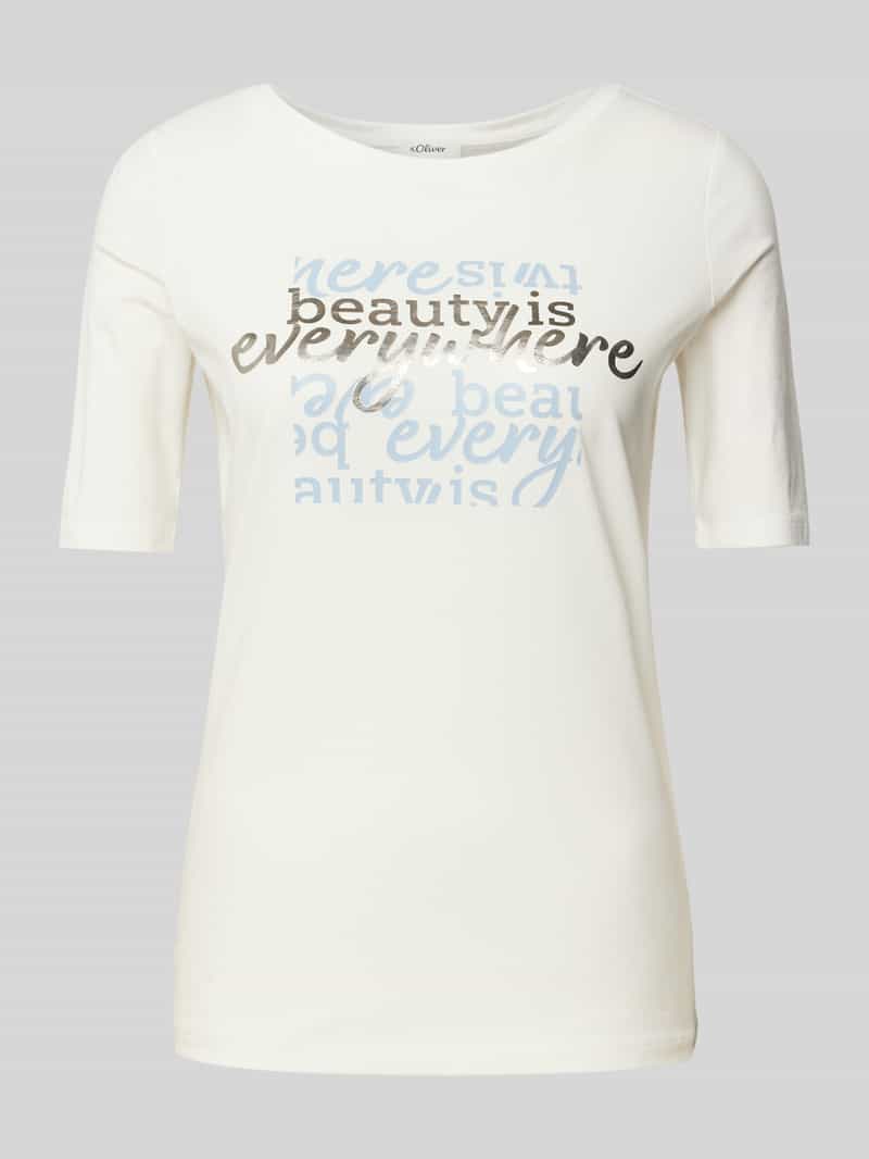 s.Oliver RED LABEL Regular fit T-shirt met statementprint