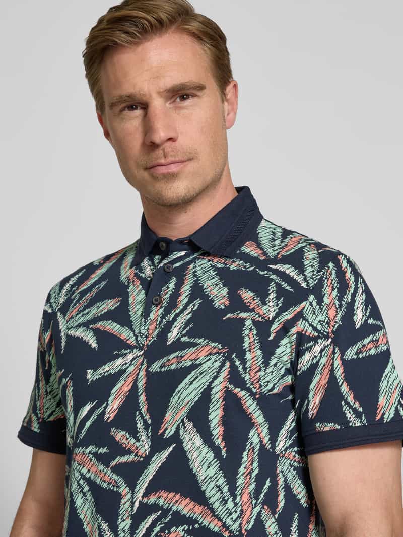 Tom Tailor Regular fit poloshirt van een mix van katoen en elastaan