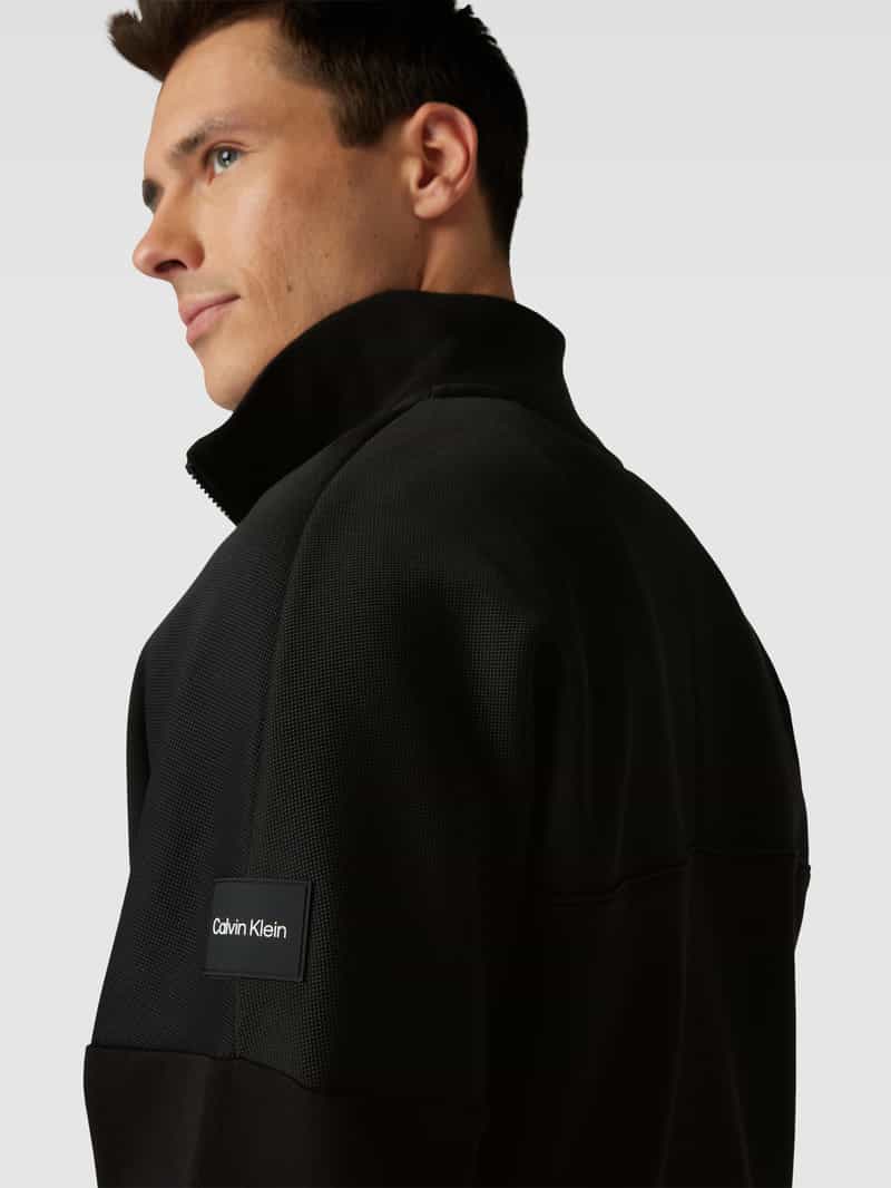 CK Calvin Klein Sweatjack met opstaande kraag