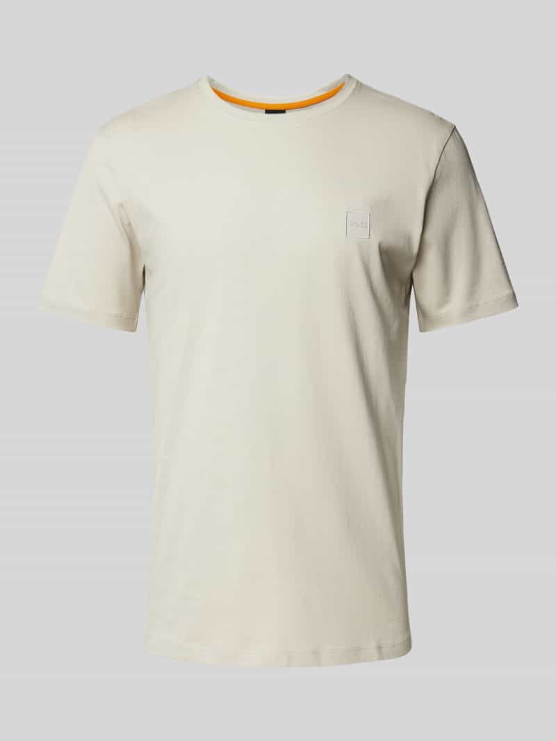Boss Orange T-shirt met labelpatch model 'Tales'