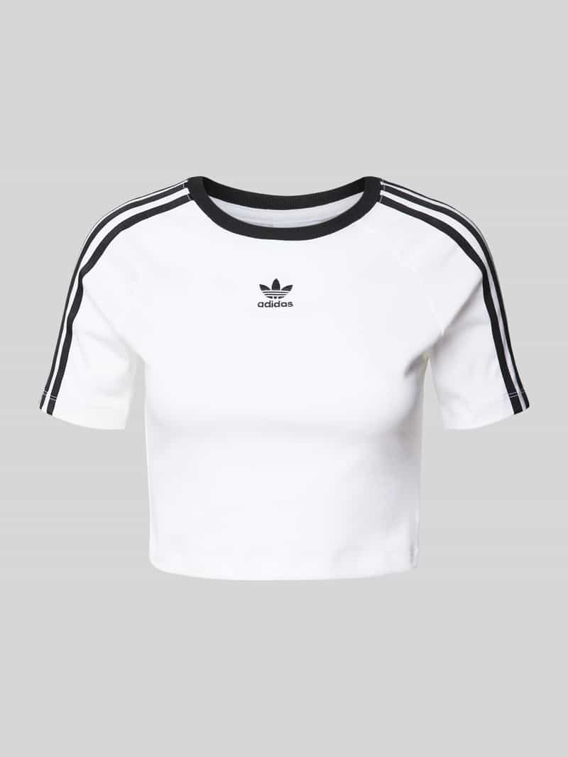 adidas Originals Kort T-shirt met labelprint