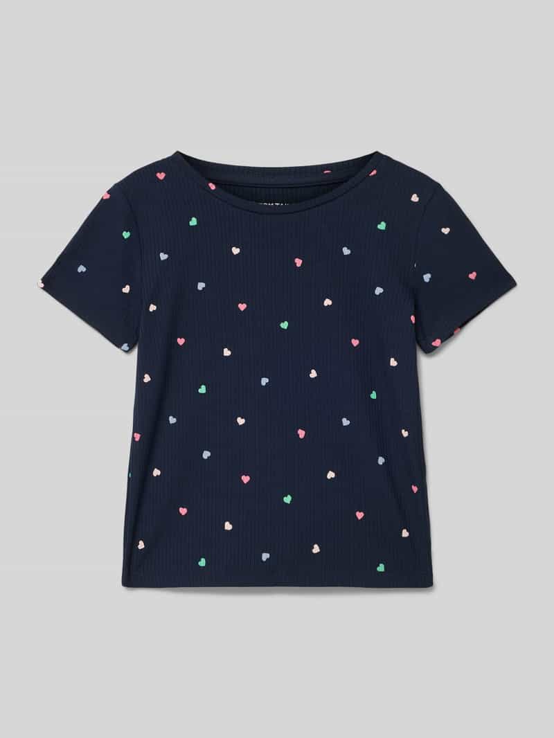 Tom Tailor T-shirt met all-over motief regular fit