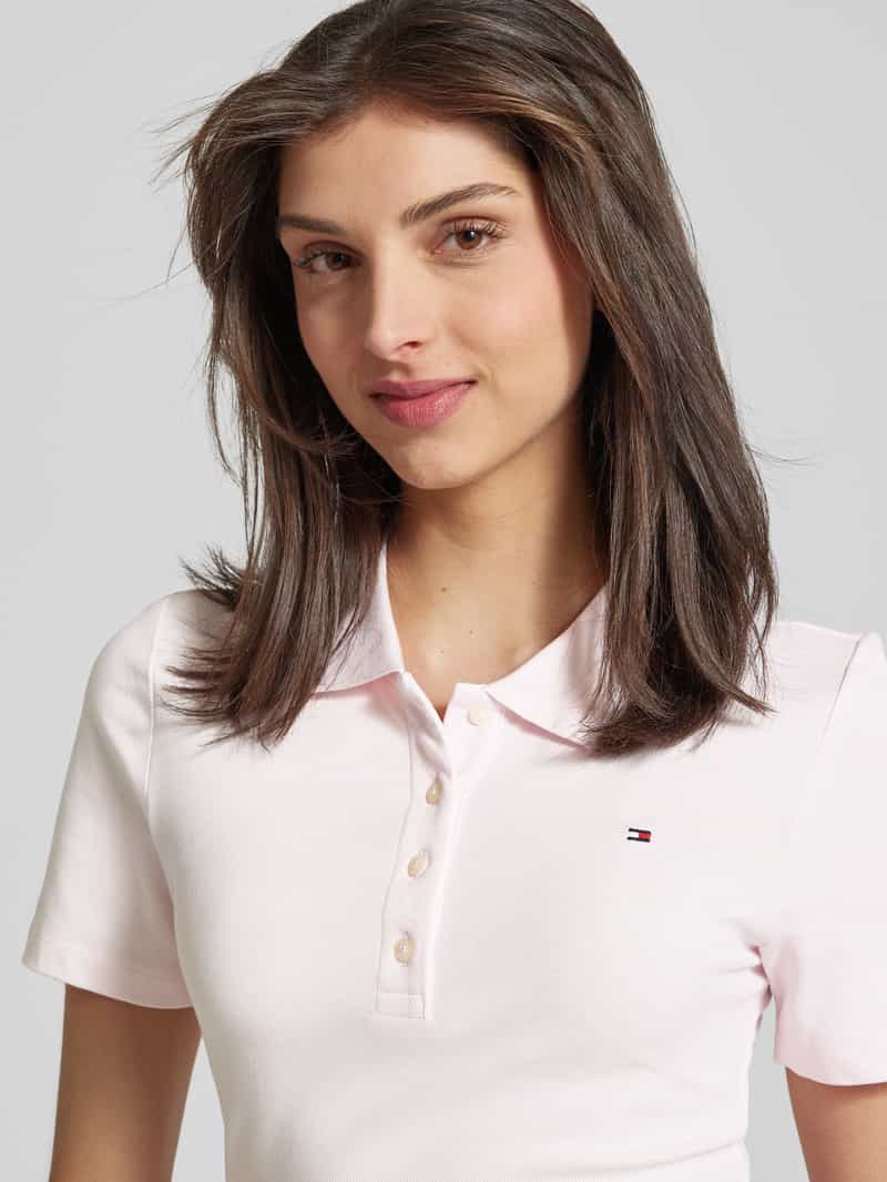 Tommy Hilfiger Knielange polo-jurk met logostitching model '1985'