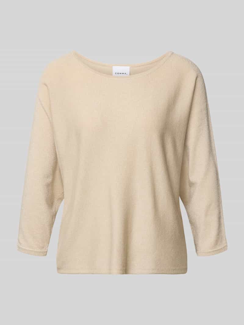 Relaxed Fit trui van viscosemix in brei-look