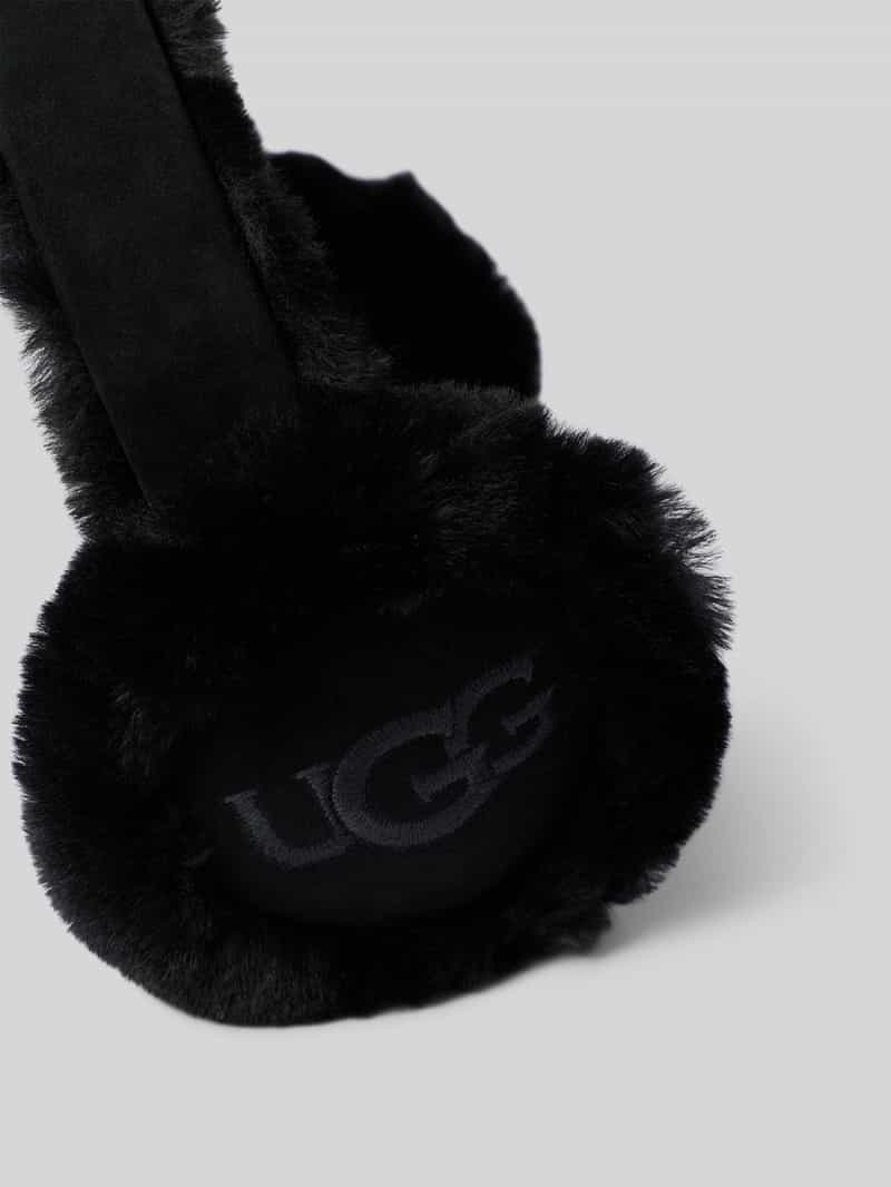 Ugg Oorwarmers van lamsvacht met labelstitching