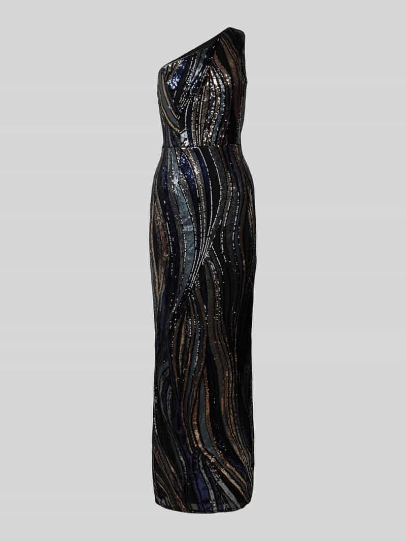 Adrianna Papell One shoulder-avondjurk met pailetten