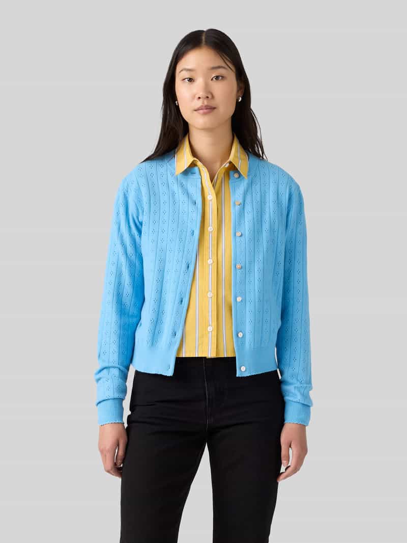 Levi's Regular fit gebreid jack van katoenmix