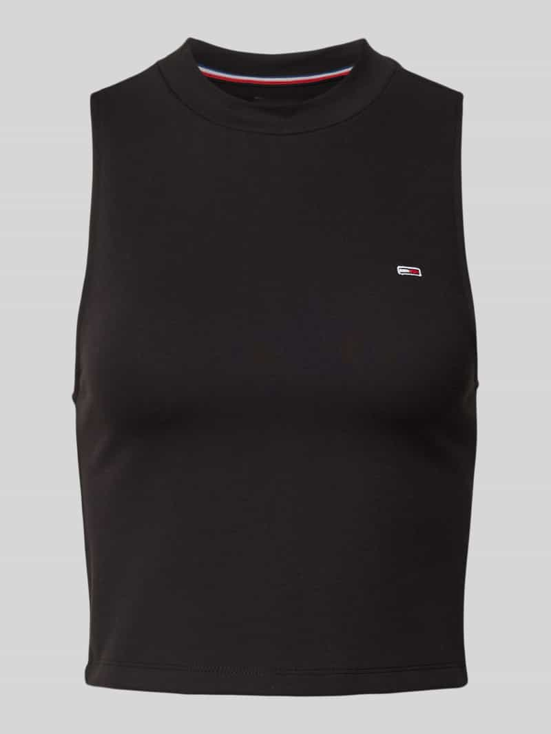 Tommy Jeans Korte tanktop met labelstitching