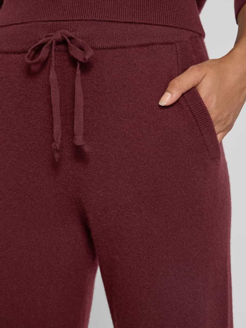 Jake*s Casual Joggingbroek van kasjmier met elastische band