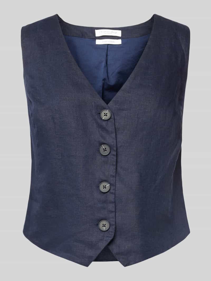 Christian Berg Woman Linnen gilet met V-hals