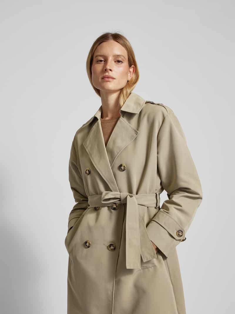 Vero Moda Trenchcoat met riem en schouderpatten