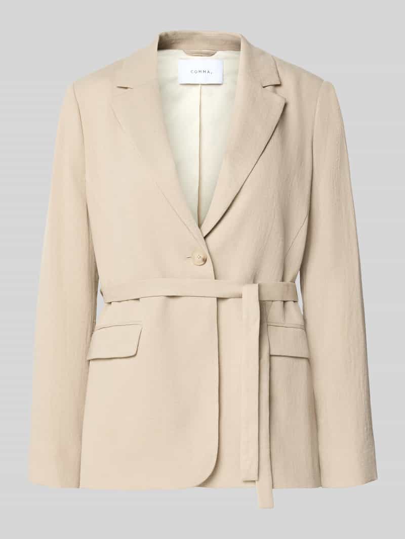 Comma Blazer van viscosemix met lyocellgehalte