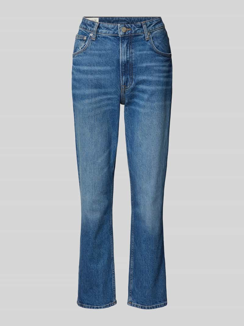 Gant Straight fit jeans met knoopsluiting