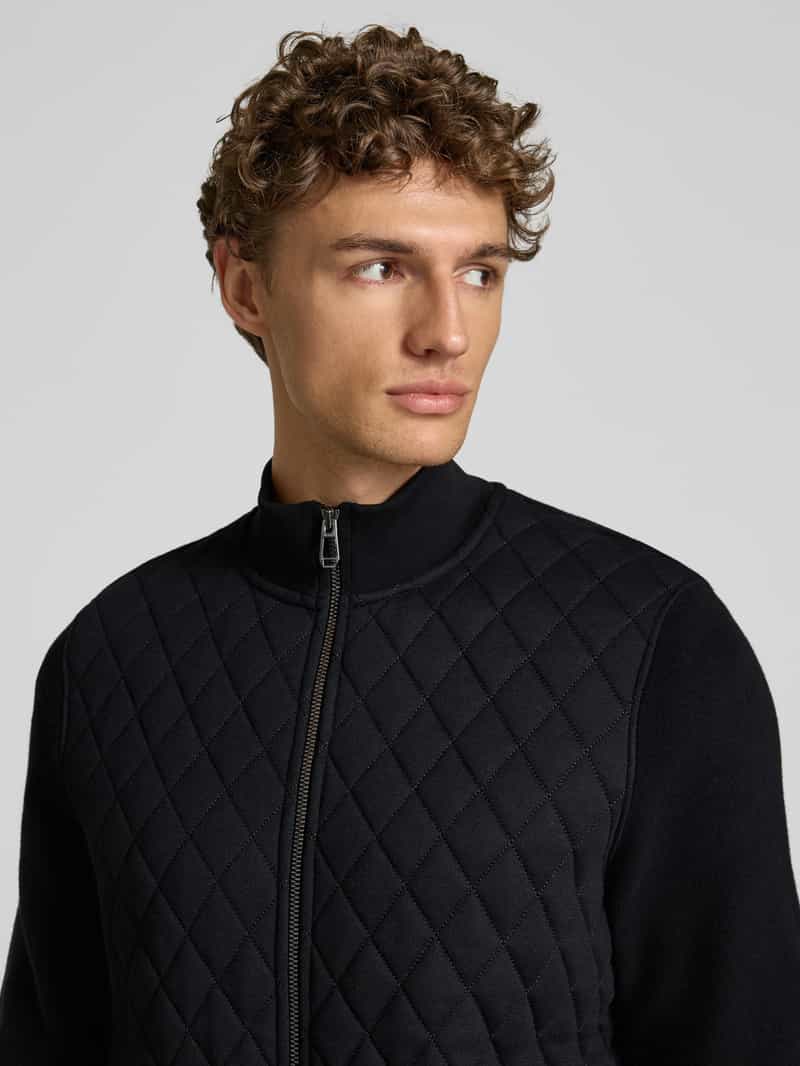 JOOP! Collection Sweatjack met doorgestikte naden model 'Tyrone'