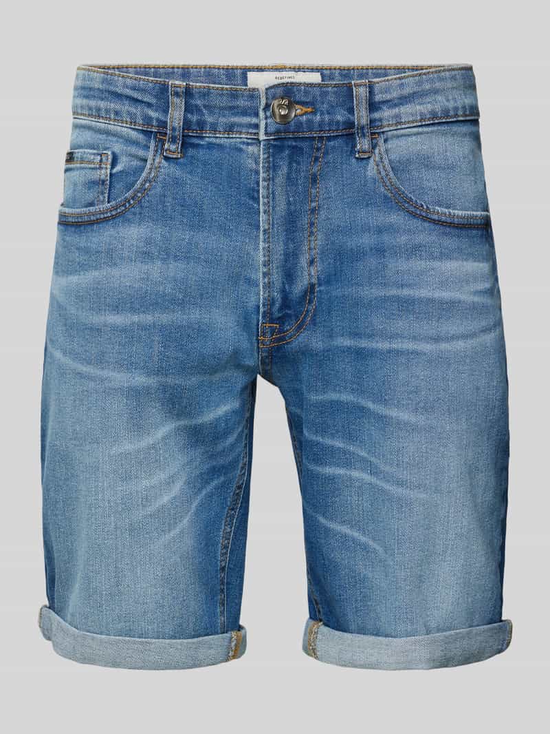 Redefined Rebel Korte regular fit jeans in destroyed-look model 'PORTO'