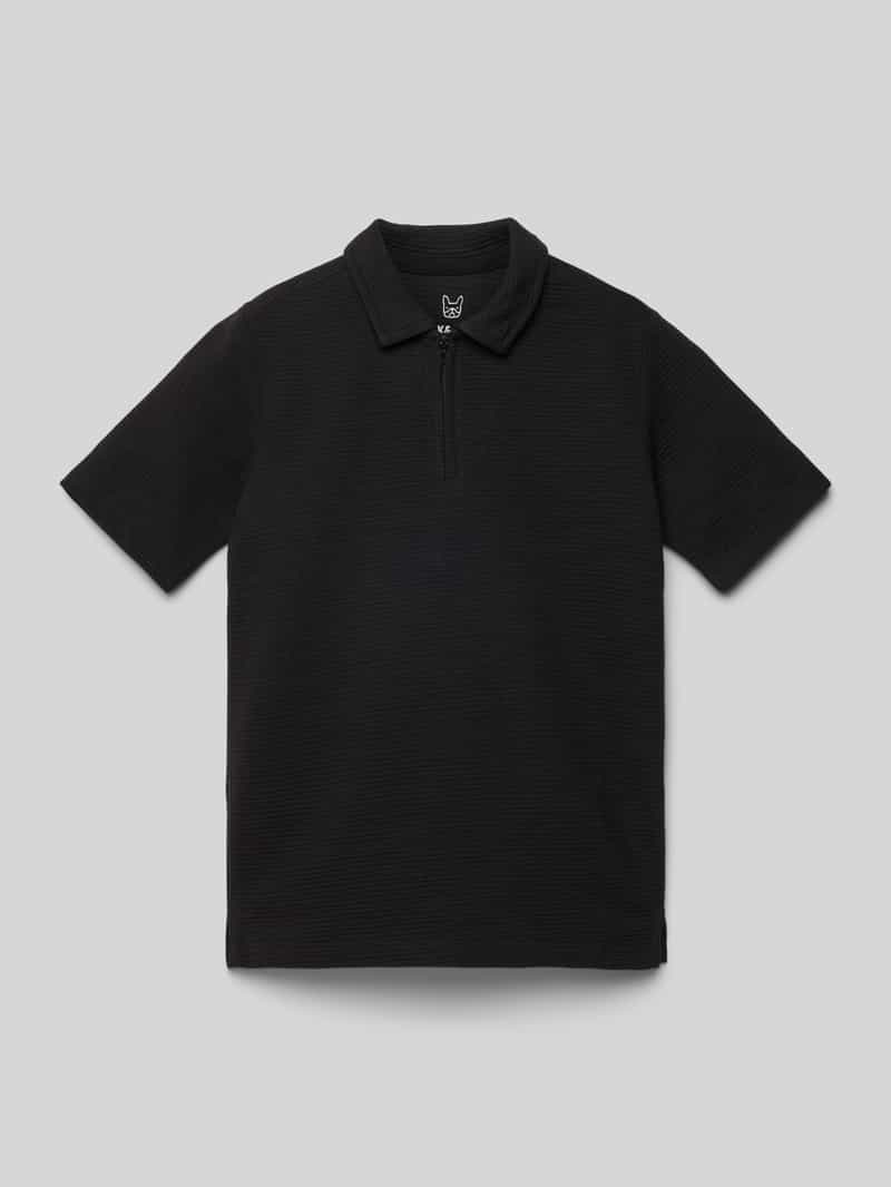 jack & jones Regular fit poloshirt met structuurmotief model 'BENJA'