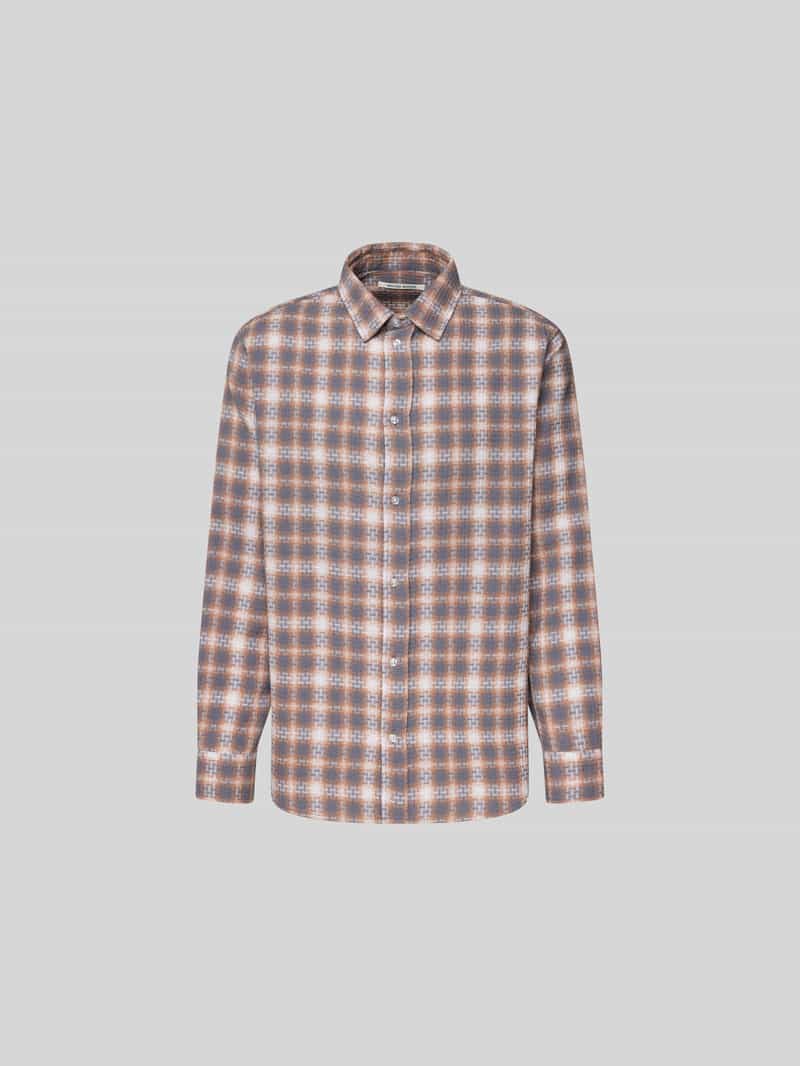 Wood Relaxed fit vrijetijdsoverhemd met knoopsluiting
