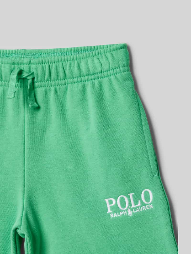 Polo Ralph Lauren Kids Regular fit sweatshorts met labelstitching