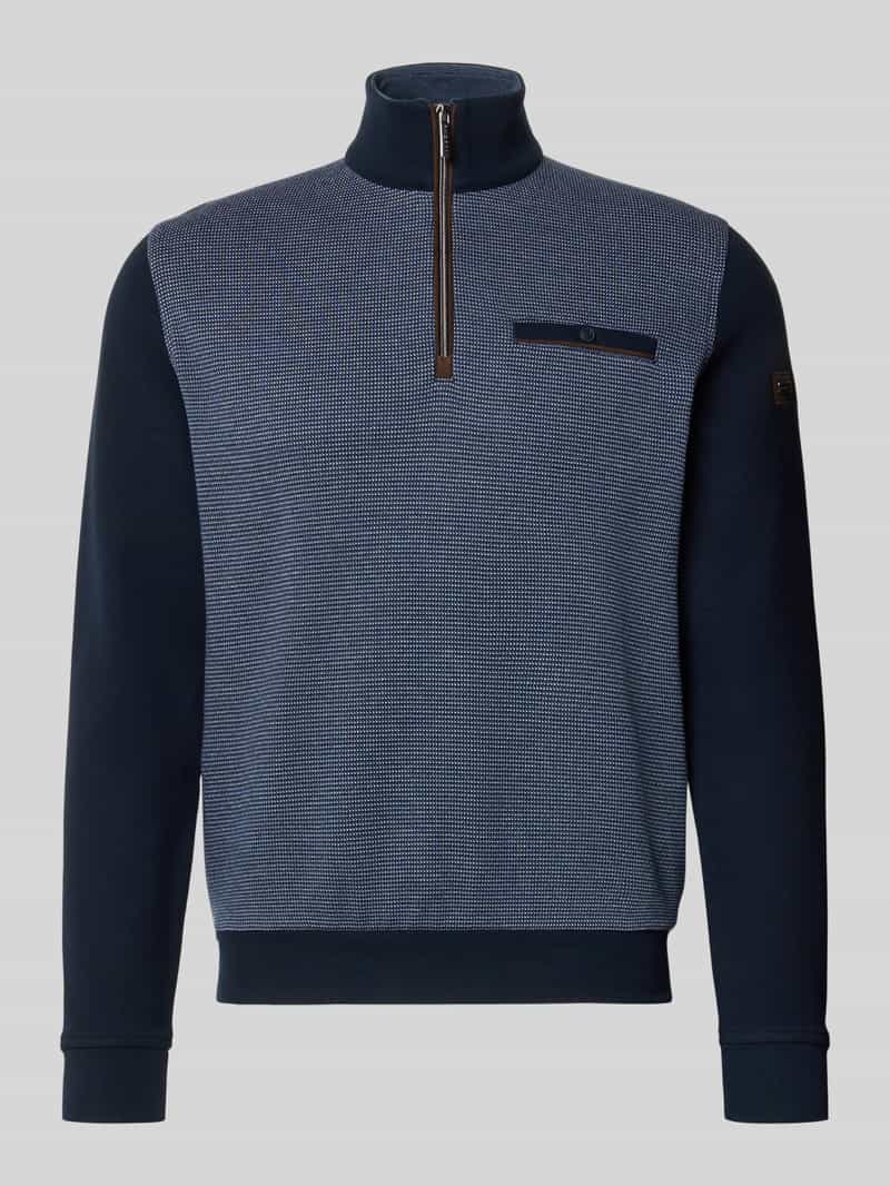 Bugatti Sweatshirt met labeldetails