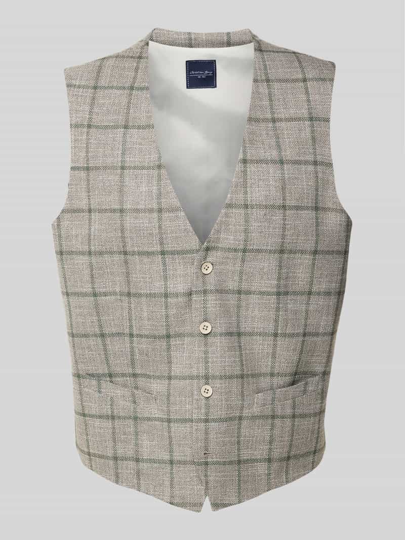 Christian Berg Men Gilet met strookzakken