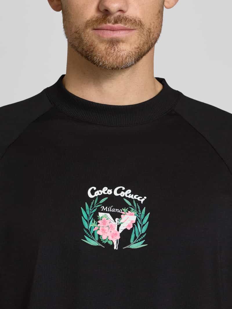 carlo colucci Oversized T-shirt met labelprint