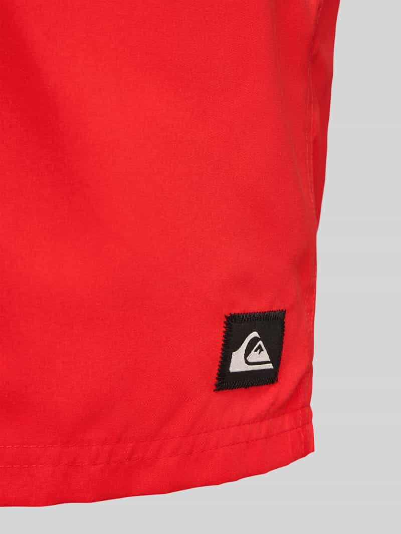Quiksilver Zwembroek met labeldetail en elastische band