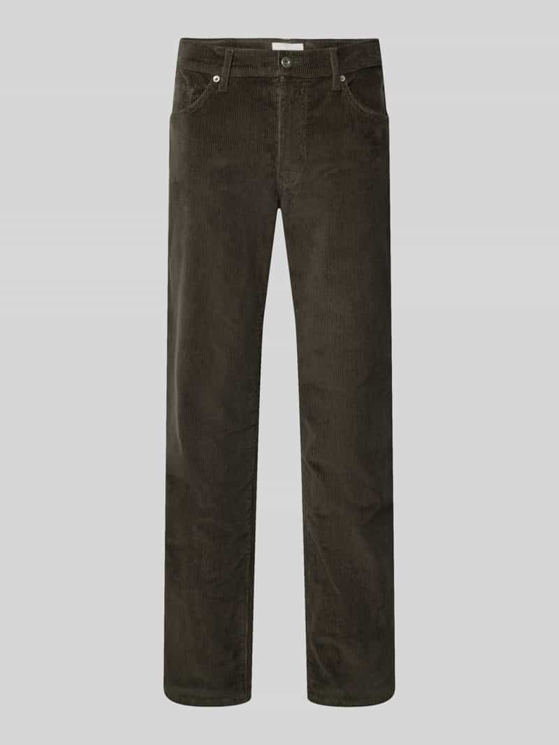 BRAX straight fit corduroy broek van katoenmix model 'Mythos Flex Cord'