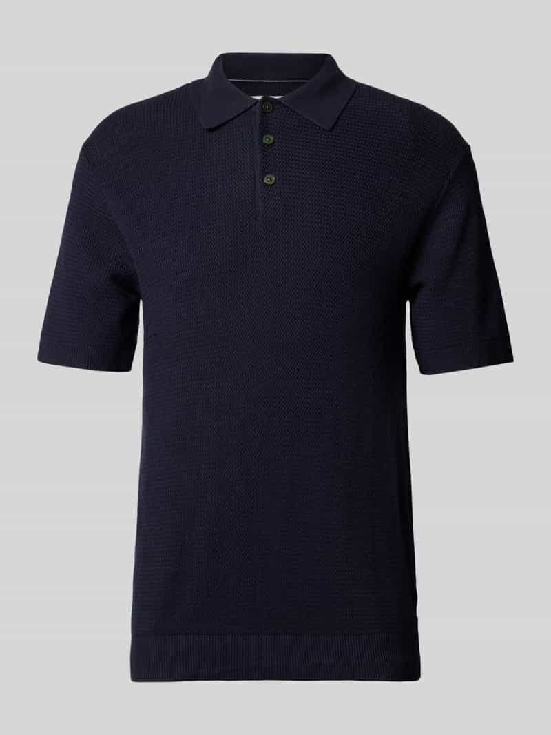 Jack & Jones Premium Regular fit poloshirt met structuurmotief model 'COOPER'