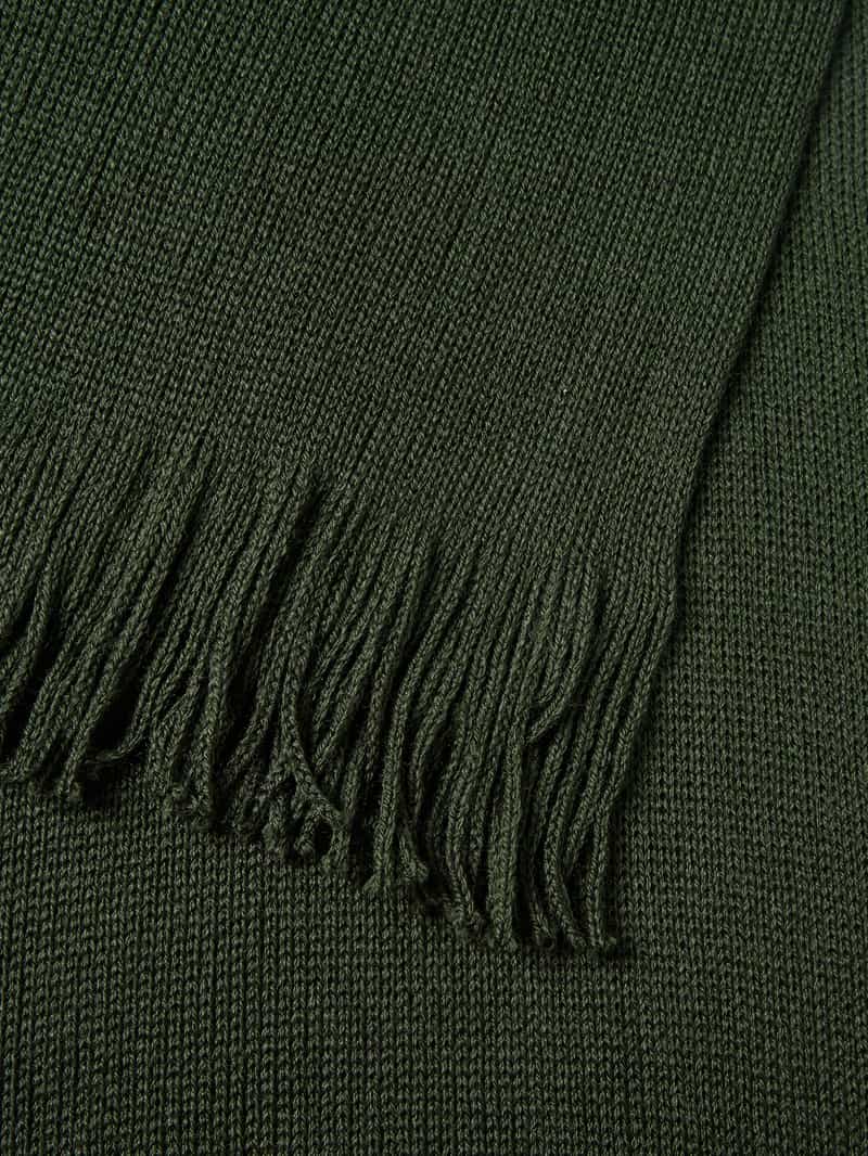 Christian Berg Men Sjaal van wolmix met franjes