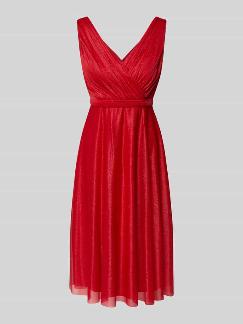 Jurk met glitter-mesh