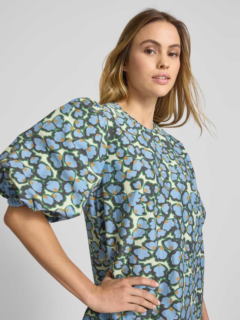 Jake*s Casual Mini-jurk met pofmouwen
