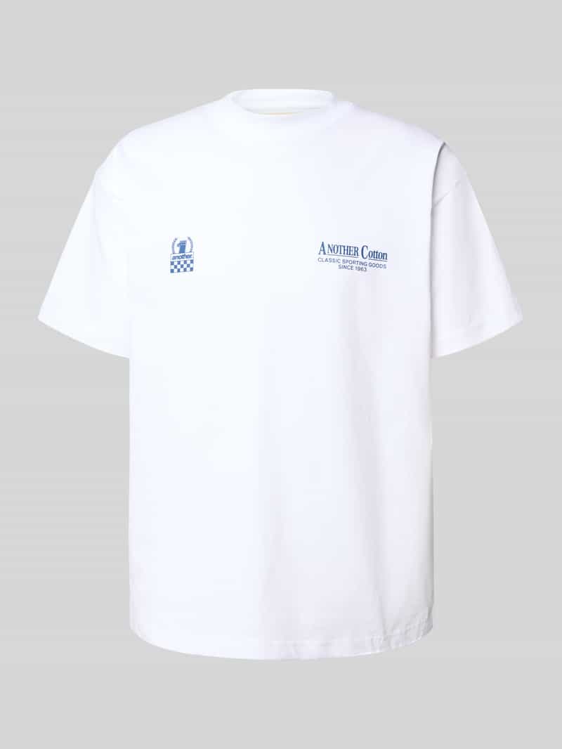 ANOTHER COTTON LAB Oversized T-shirt met labelprint model 'Another Day'