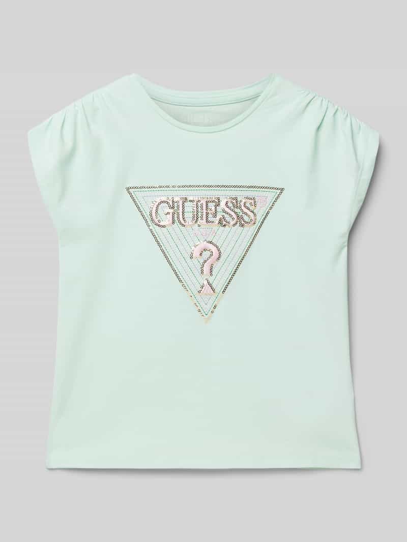 Guess T-shirt met pailletten model 'BATWING'
