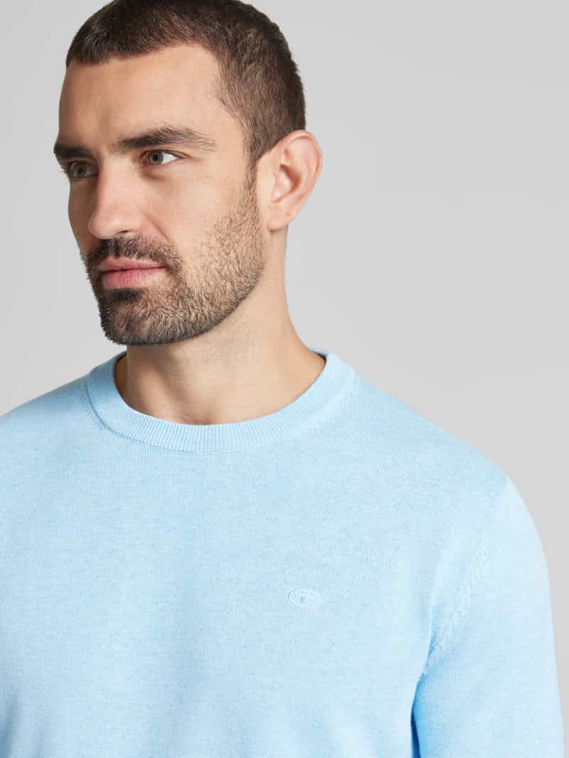 Tom Tailor Regular fit gebreide pullover van zuiver katoen