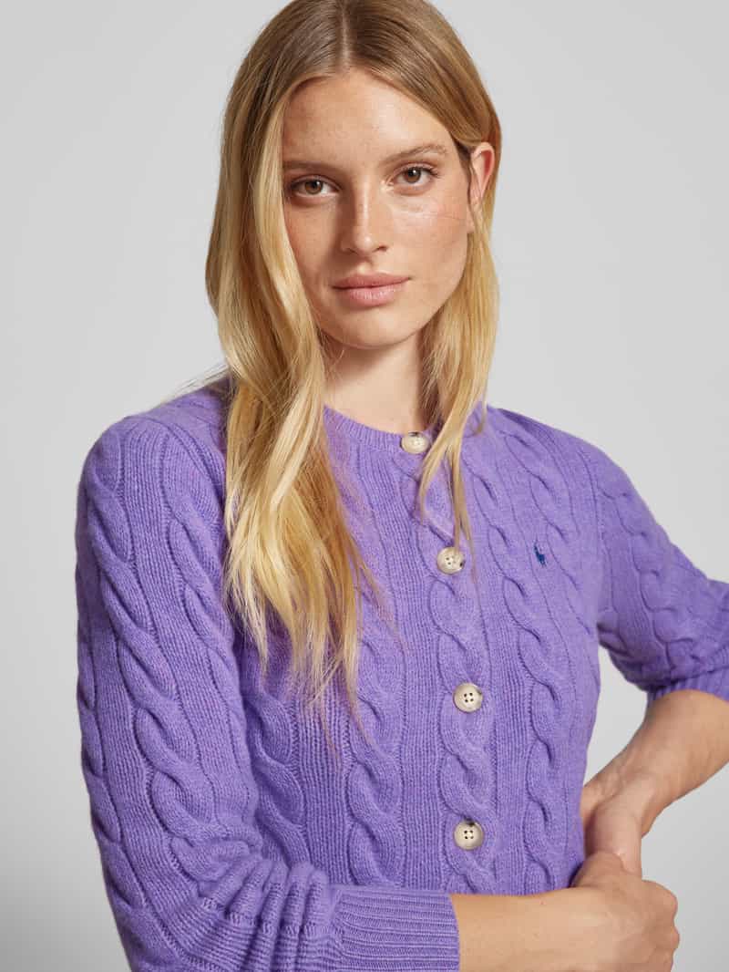 Polo Ralph Lauren Wollen cardigan met kabelpatroon
