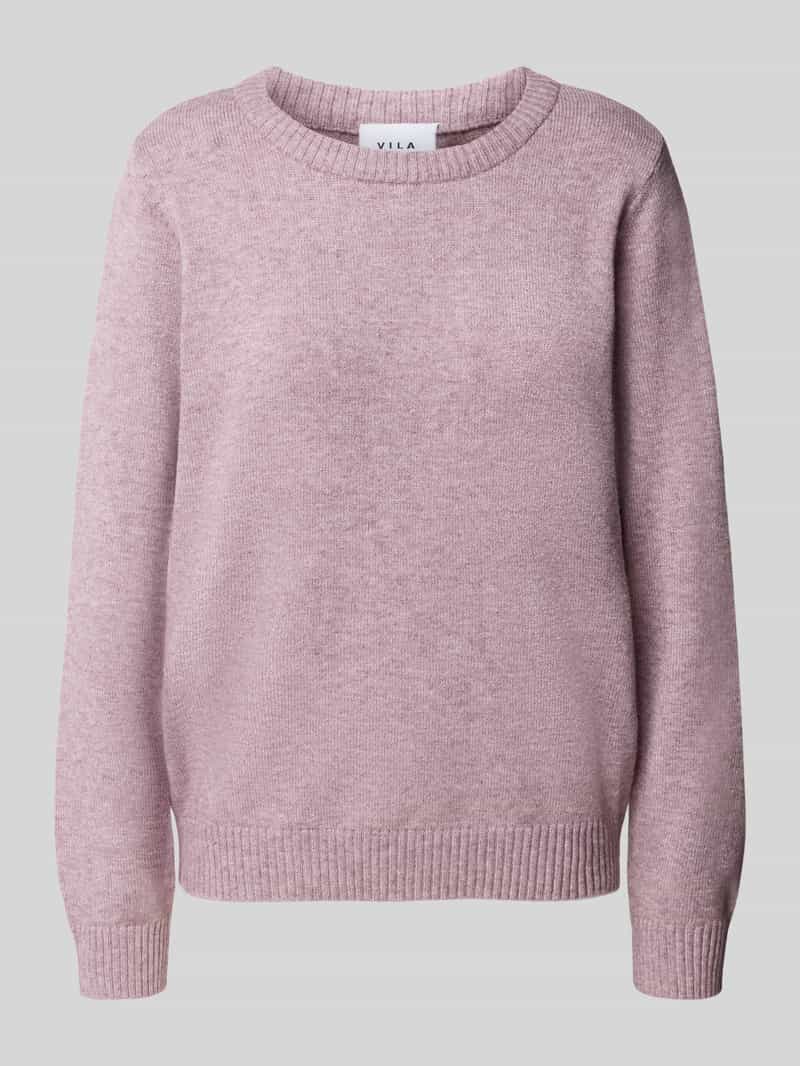 Vila Trui met ronde hals VIRIL O-NECK L/S KNIT TOP - NOOS