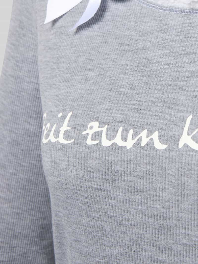 LOUIS & LOUISA Regular fit nachthemd met statementstitching model 'Kuscheln'