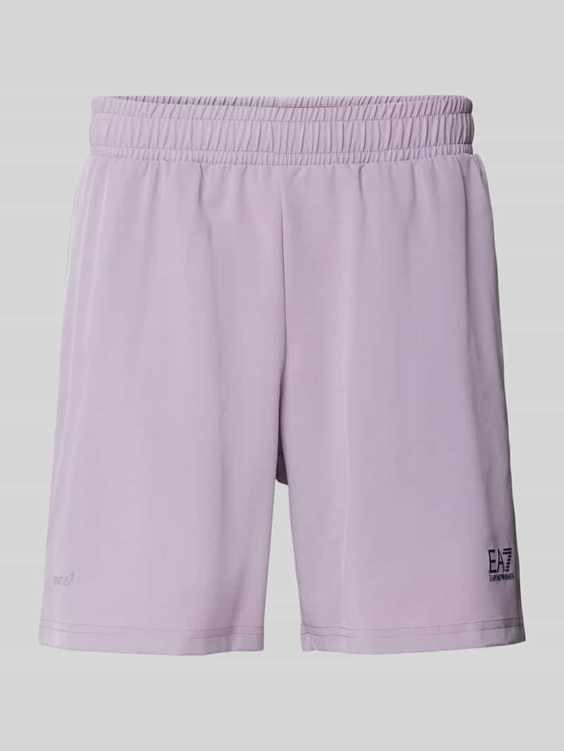 EA7 Emporio Armani Sweatshorts met elastische band