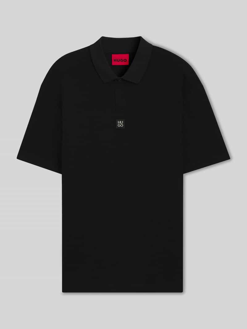 HUGO Relaxed fit poloshirt van viscosemix model 'DALLOVO'