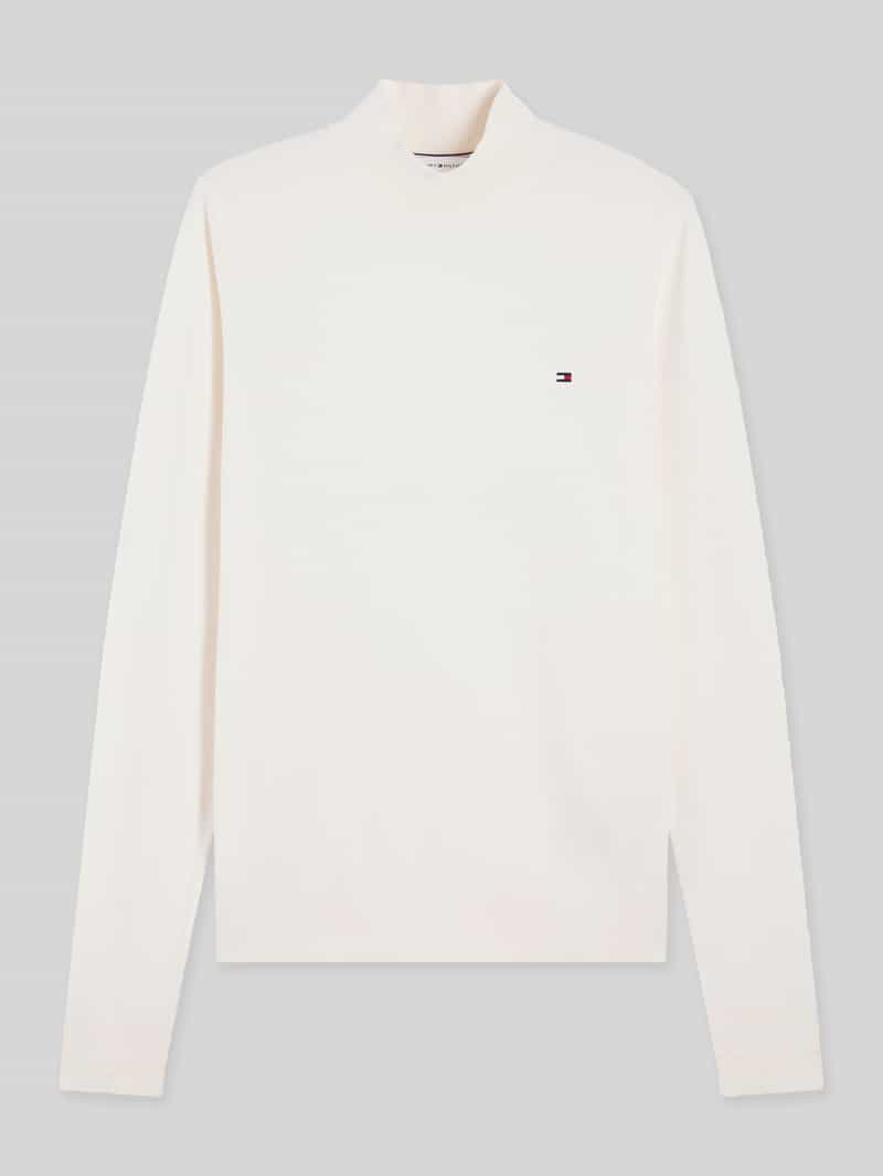 Tommy Hilfiger Slim fit shirt met lange mouwen met mockneck