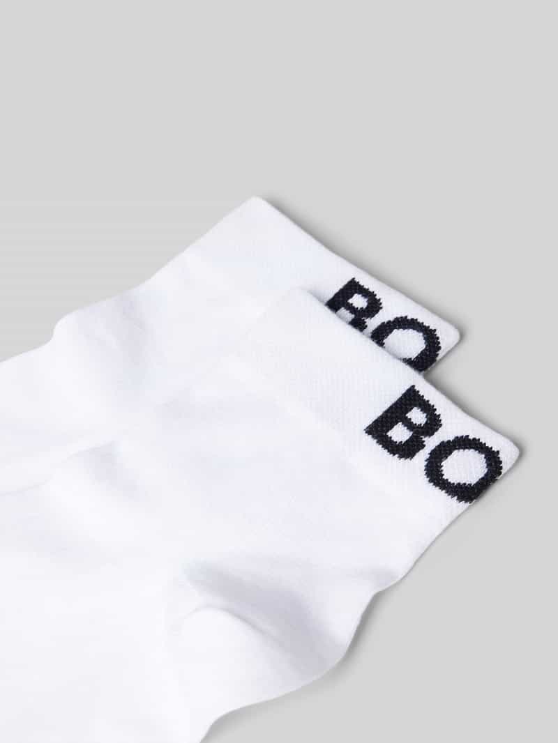 Boss Sokken met labelstitching in een set van 2 paar