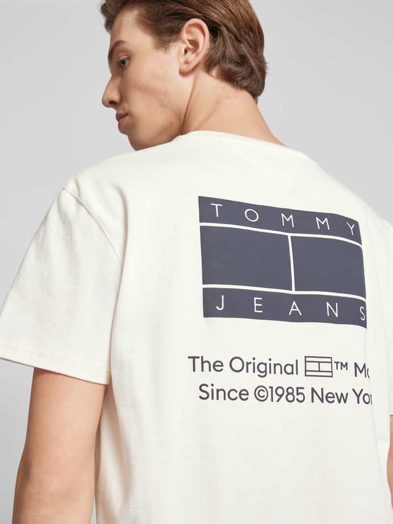Tommy Jeans Regular fit T-shirt met labelprint