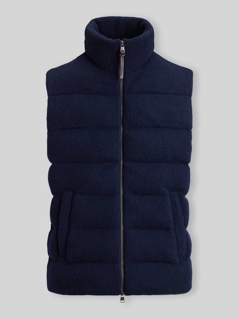 Polo Ralph Lauren Regular fit bodywarmer van zuivere wol met opstaande kraag