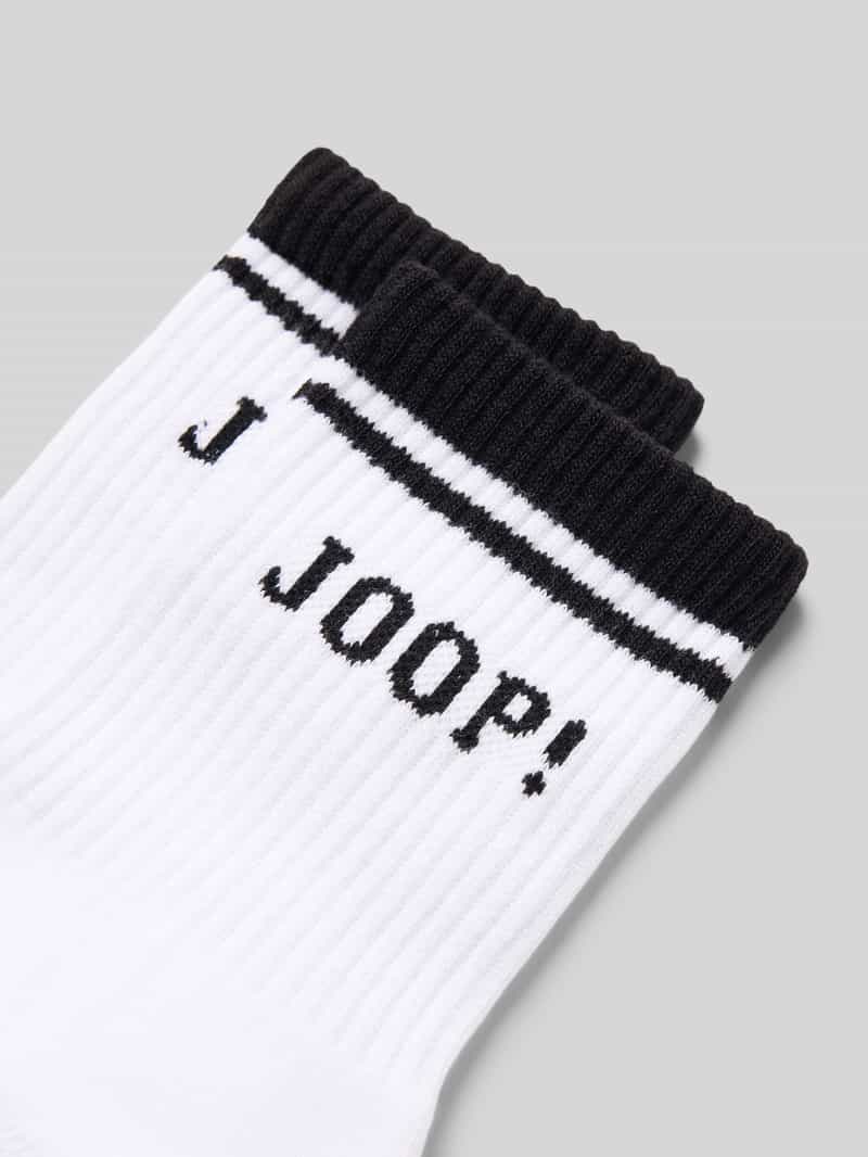 JOOP! Collection Sokken met labelstitching in een set van 2 paar